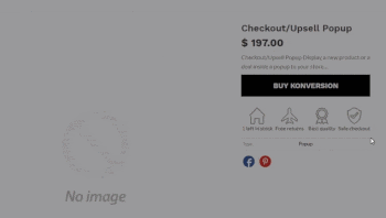 Add to cart upsell popup